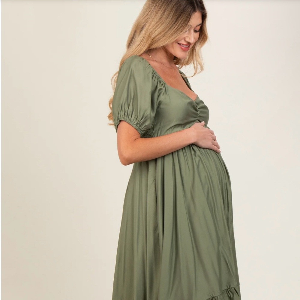 Spring Dress | Midi length Maternity